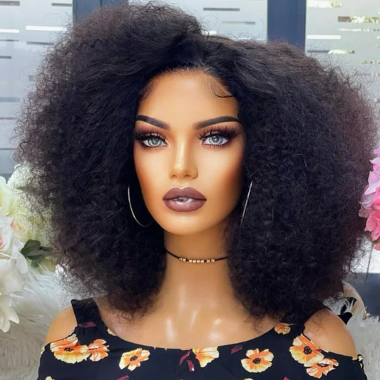 Natural Afro Look Side Part Lace Wig
