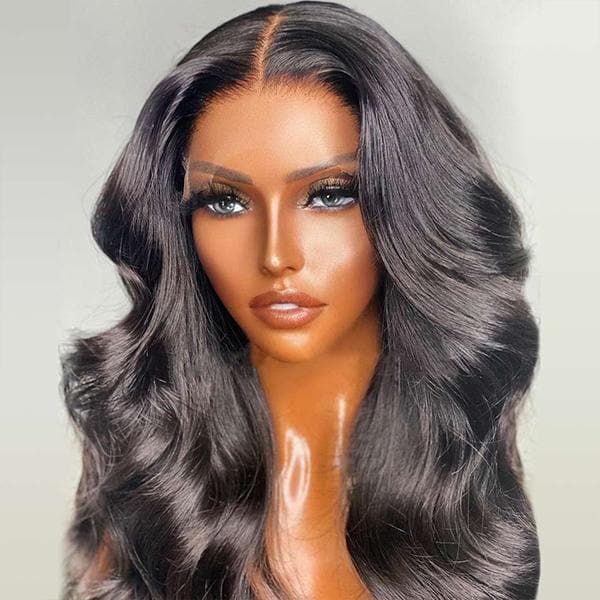 Undetectable Invisible Frontal Lace Wig Natural Wavy