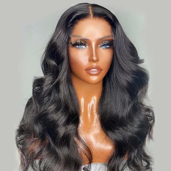 Undetectable Invisible Frontal Lace Wig Natural Wavy
